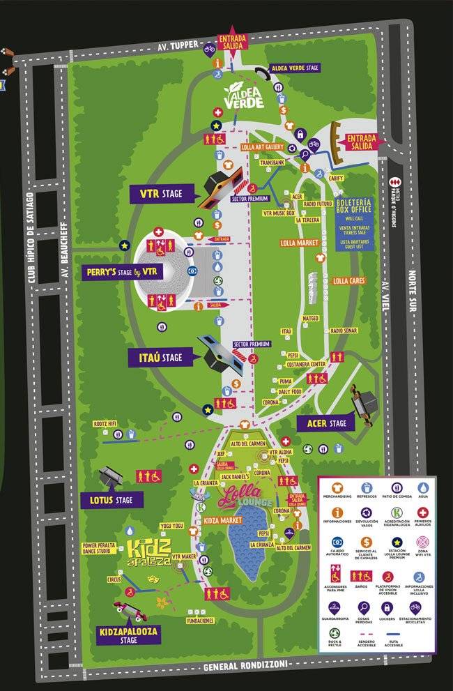 Mapa LollaCl