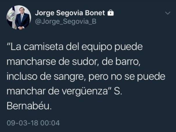 Jorge Segovia no ocultó su frustración