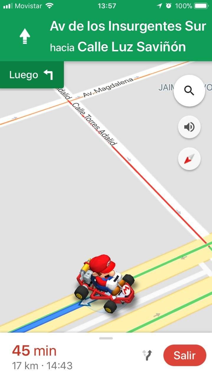 Mario Bros en Google Maps Foto: Google Maps