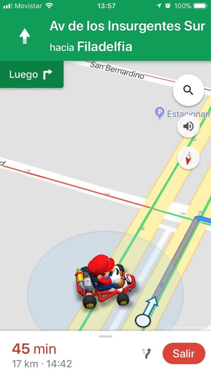 Mario Bros en Google Maps Foto: Google Maps