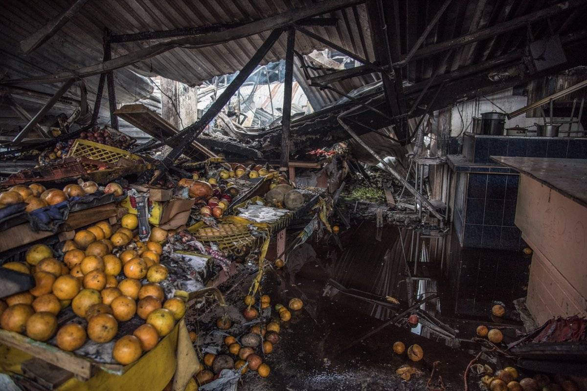 Incendio en el Mercado Hidalgo