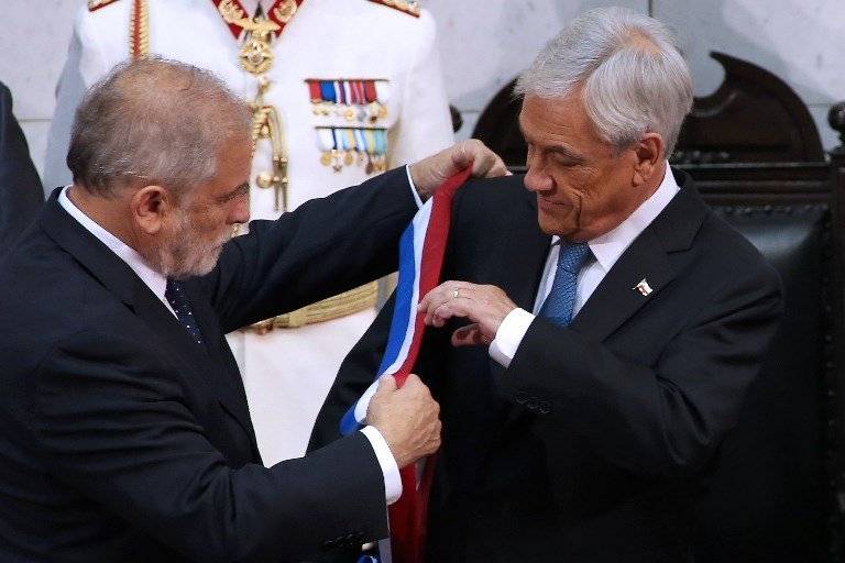 Carlos Montes y Sebastián Piñera