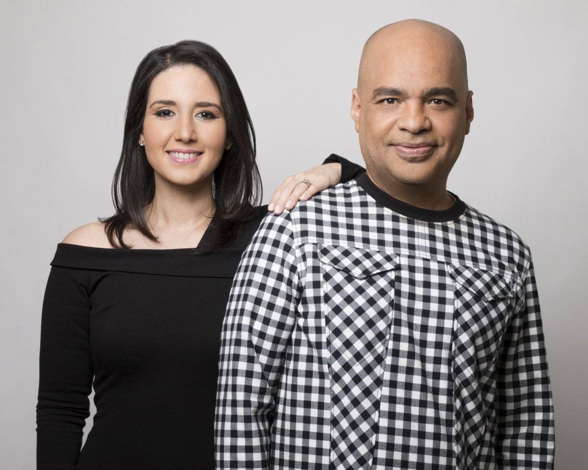 Luis Menieur con Jessica Hasbún