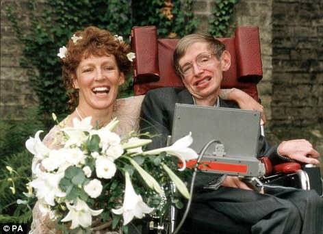Stephen Hawking y Elaine Mason