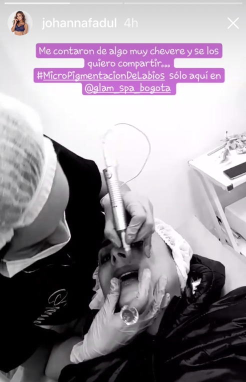 Captura de pantalla Instagram Johanna Fadul