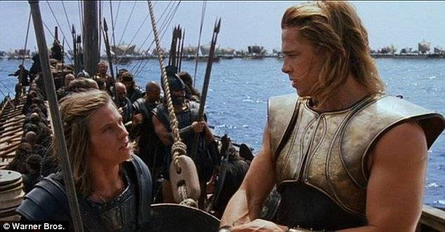 Garrett Hedlund and Brad Pitt