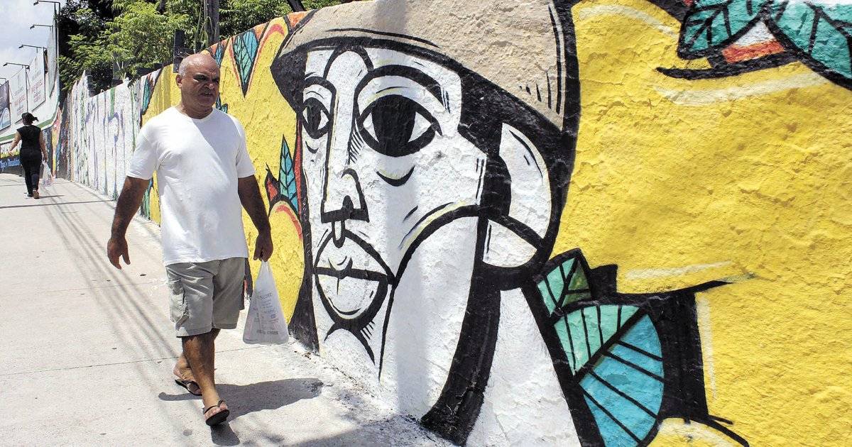 Desenho no Centro da cidade