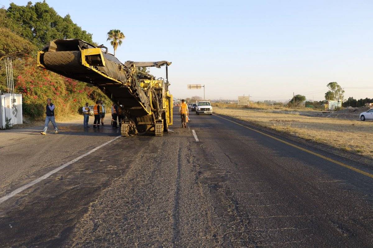 Inician obras de repavimentación en la Carretera a Chapala