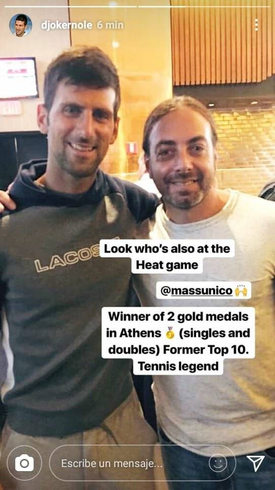 Djokovic y Massú