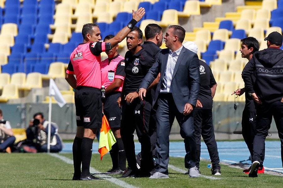 Guede no podrá estar ante la UC por su expulsión ante la U de Concepción / Foto: Photosport