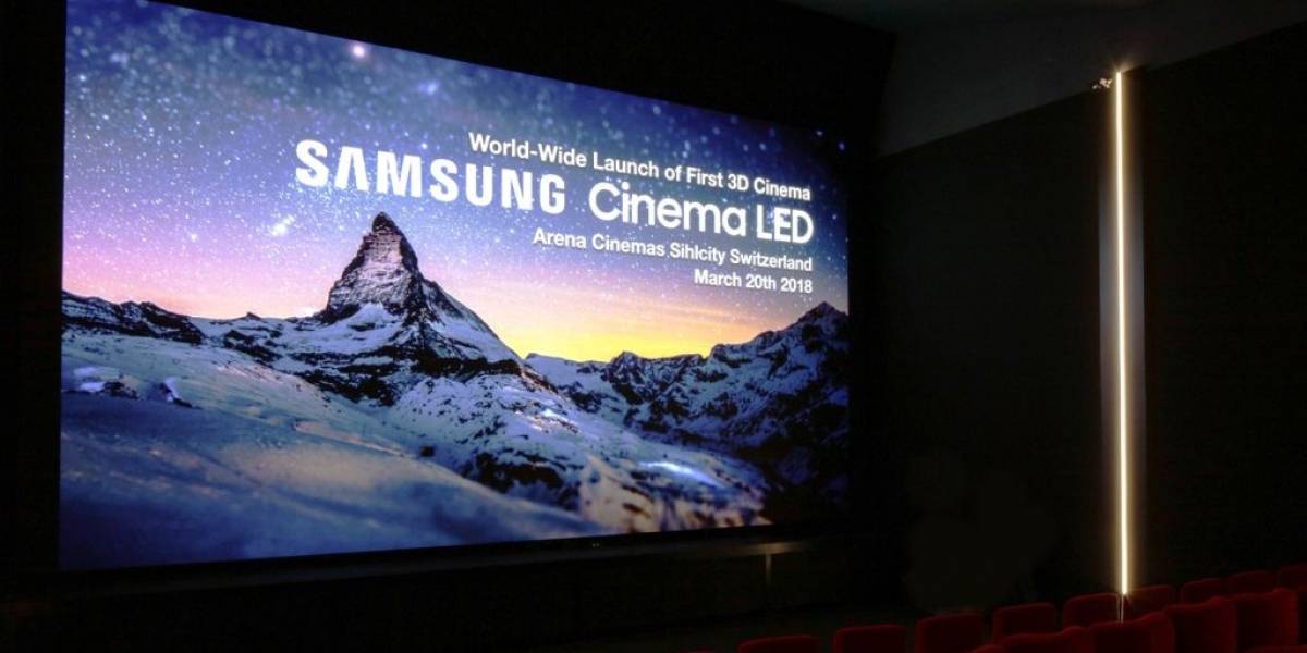 Samsung quiere reemplazar el proyector de cine con su pantalla Cinema LED