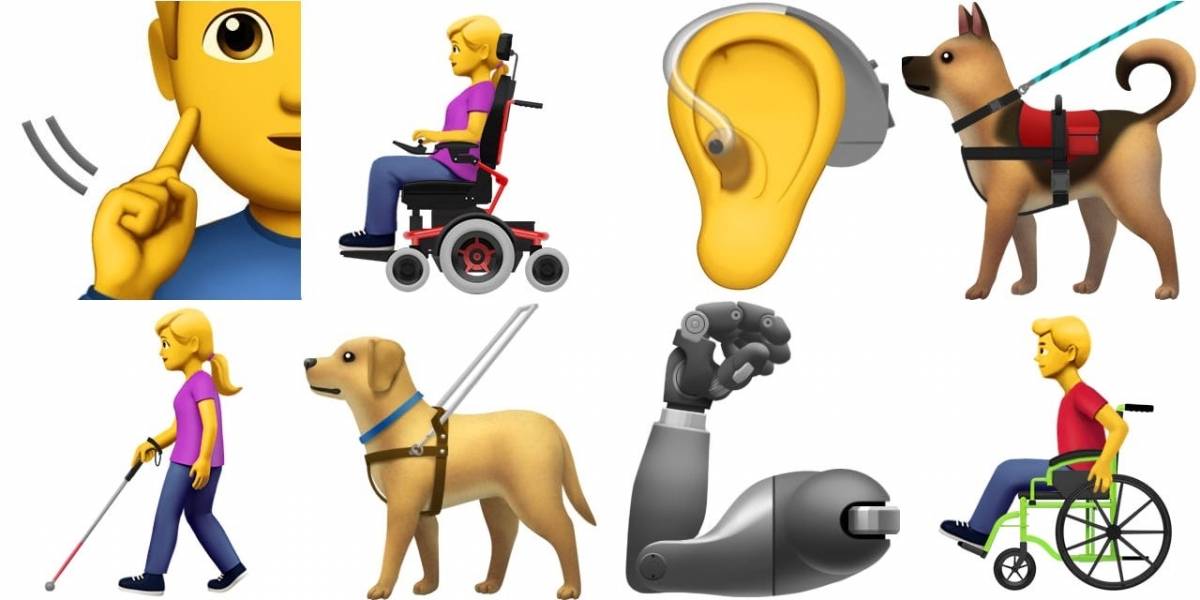Apple presenta 13 nuevos emojis para representar a la gente con alguna discapacidad