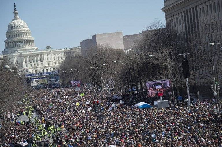 Marcha contra las armas en Estados Unidos