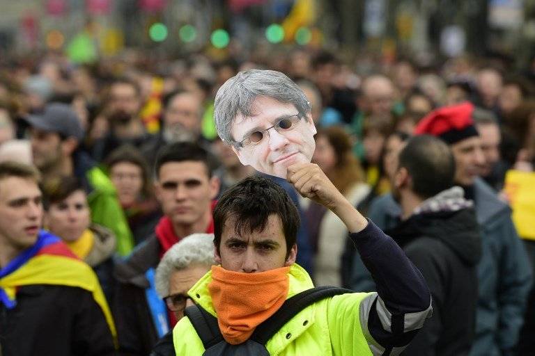 Protestas en Cataluña