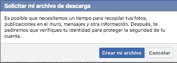 Archivo de descargar Tutorial: Aprenda a cómo descargar todas las fotos que ha subido a Facebook