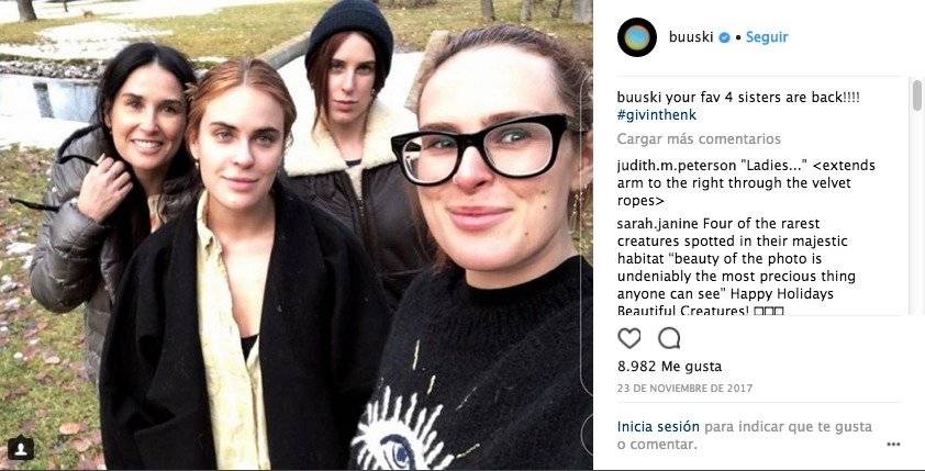 Demi Moore y sus hijas