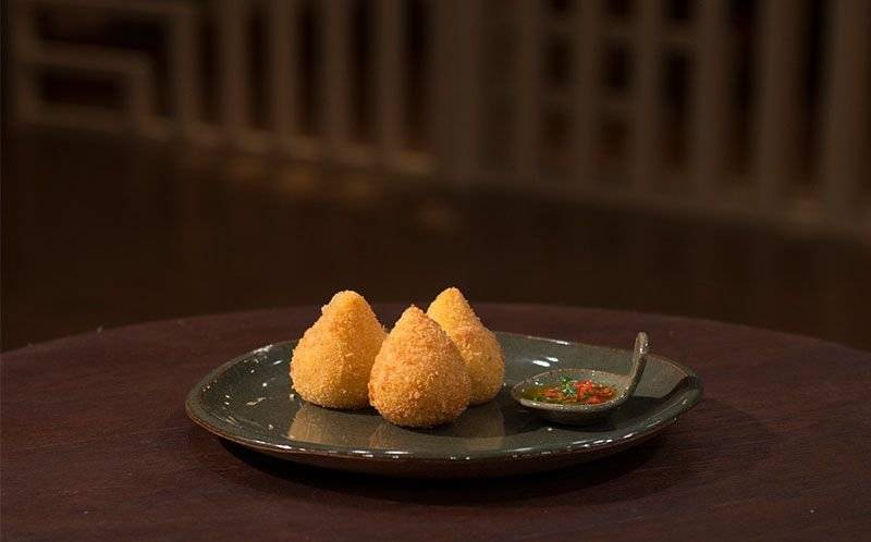 coxinha de mandioquinha