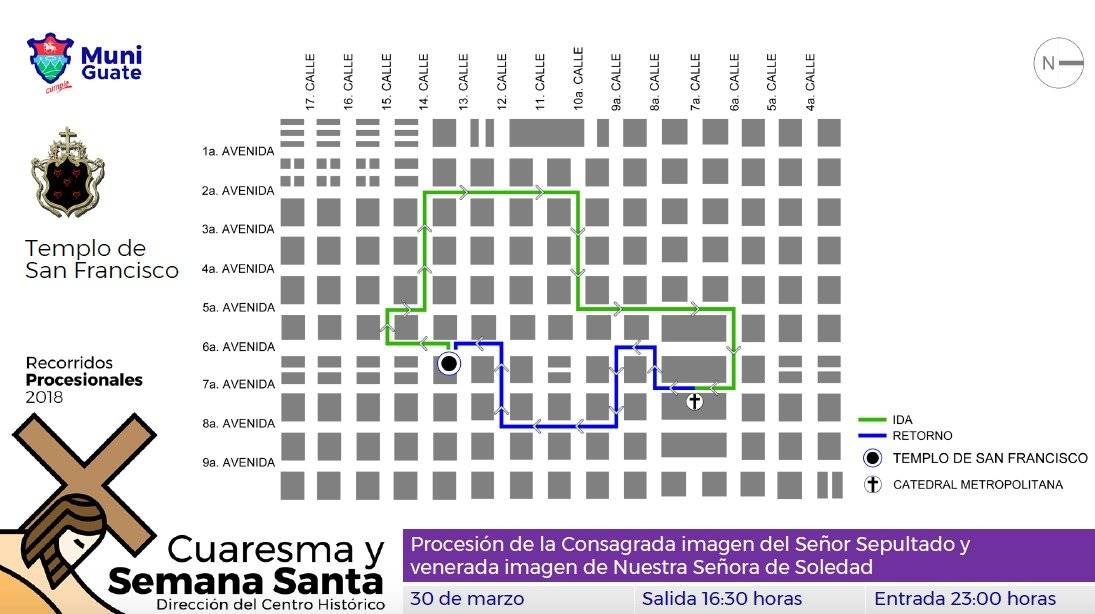 Recorrido del Sepultado de San Francisco