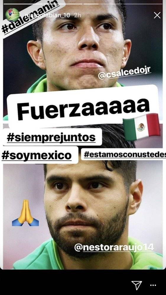 Seleccionados nacionales envían apoyo a Salcedo y Araujo