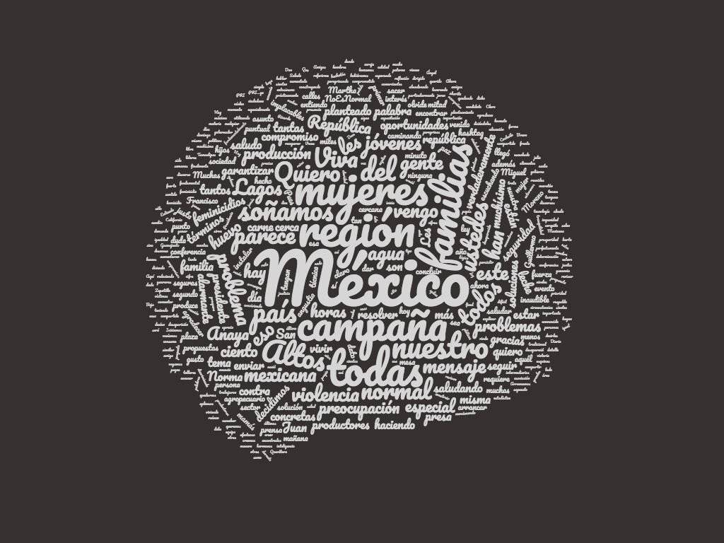 Discurso del aspirante presidencial.