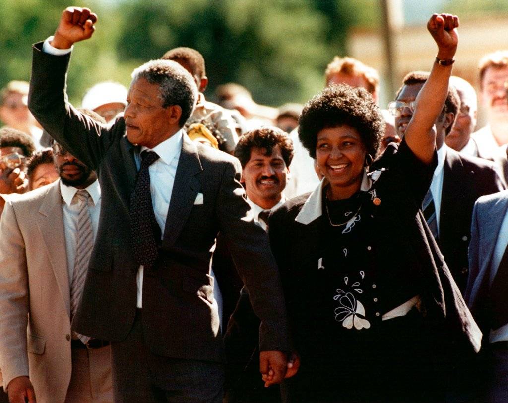 Nelson y Winnie Mandela