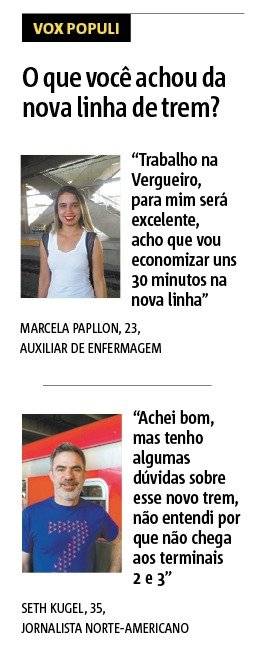 trem para o aeroporto