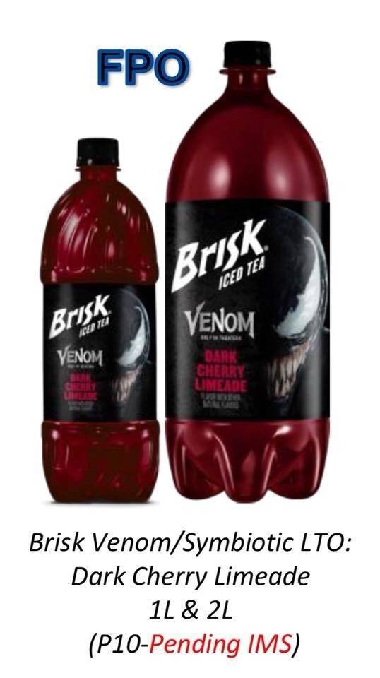 Brisk Venom Brisk podría tener listo un té helado promocional para la película de Venom