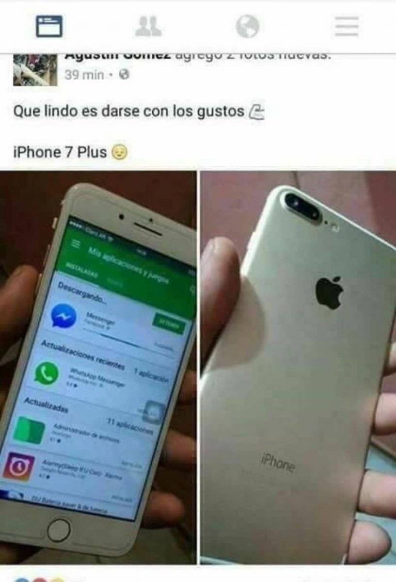 Presume su iPhone en Facebook y le revelan una incómoda verdad
