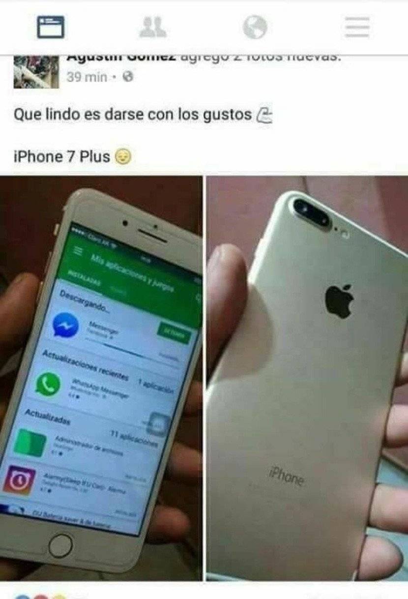 Presume su iPhone en Facebook y le revelan una incómoda verdad