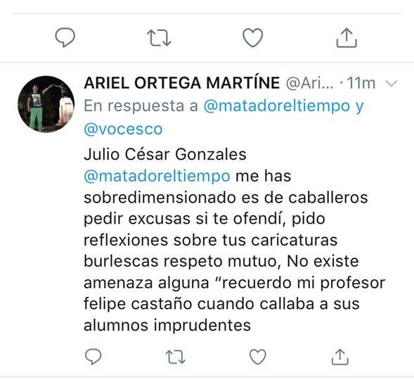 Amenazas a Matador