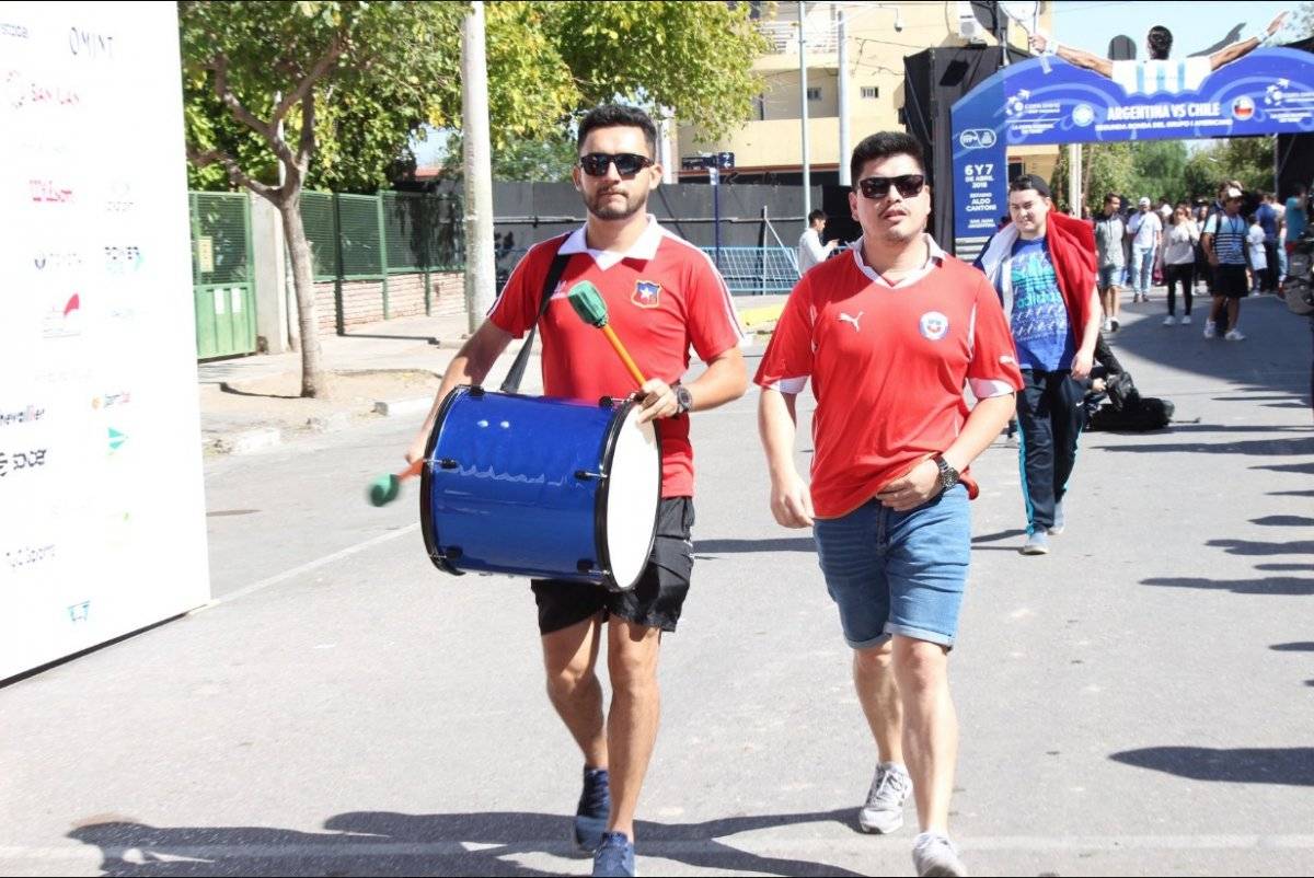 La barra chilena se hizo sentir en San Juan / imagen: Secretaría de Deportes de San Juan