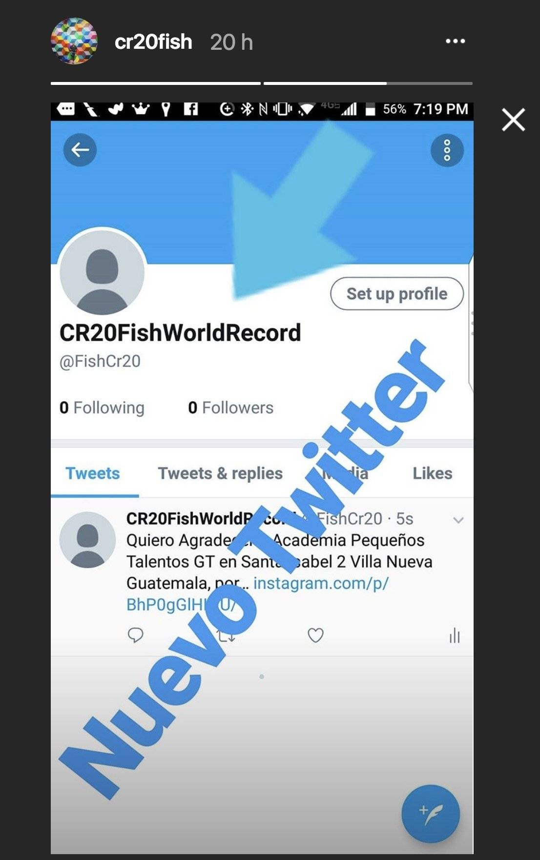 Ruiz hizo el anuncio en una historia en su cuenta de Instagram.