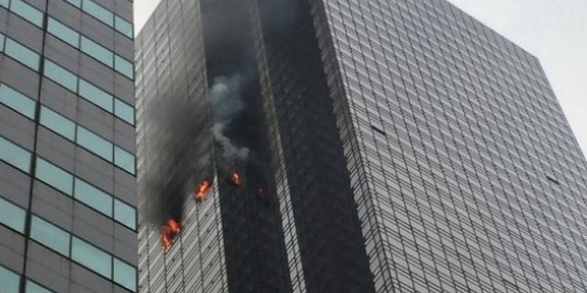 Se incendia la Torre Trump, en Nueva York