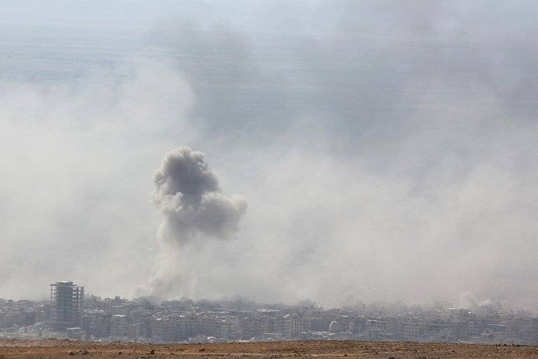 Bombardeos en Siria