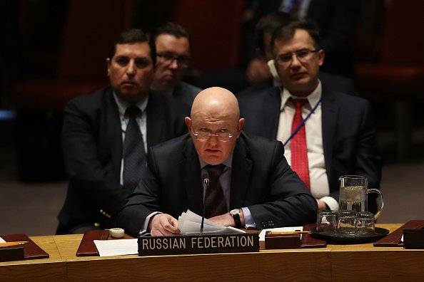 El embajador ruso ante Naciones Unidas, Vassily Nebenzia.