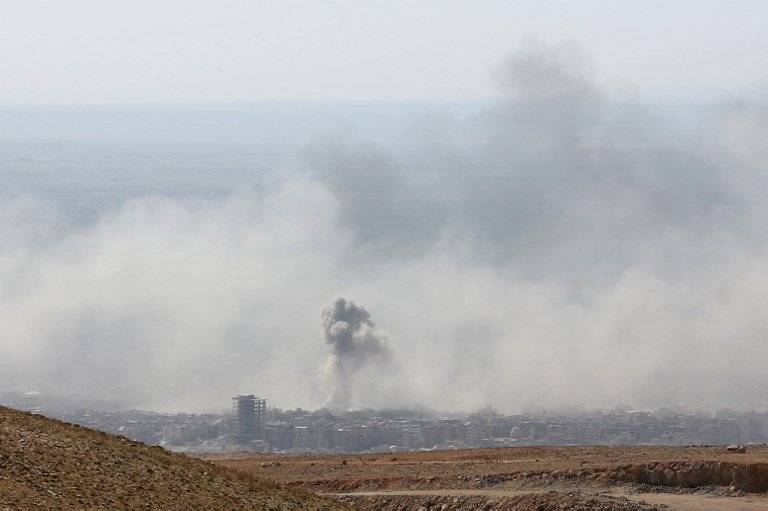 Bombardeos en Siria