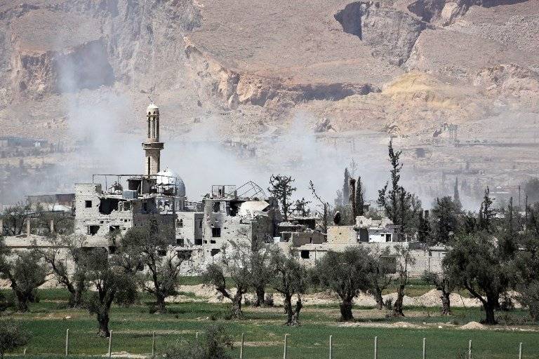 Bombardeos en Siria