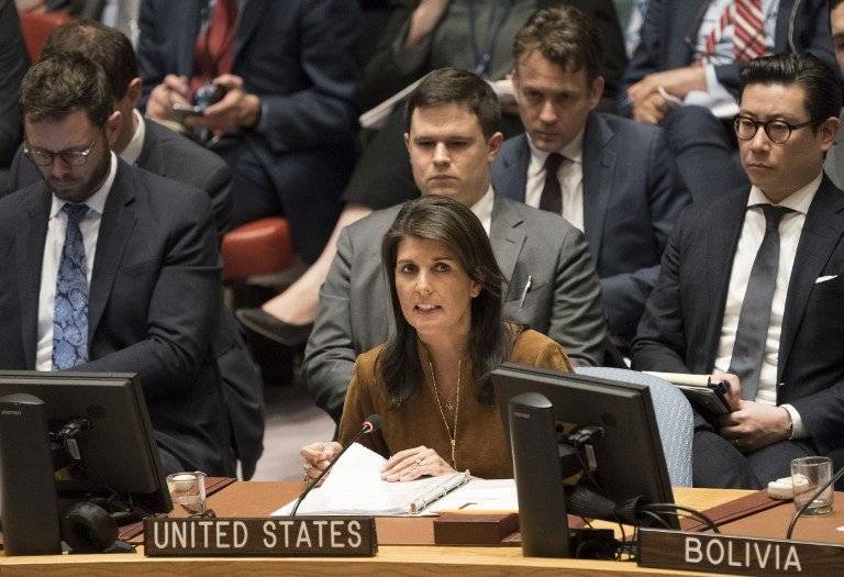 Nikki Haley, representante de Estados Unidos ante la ONU