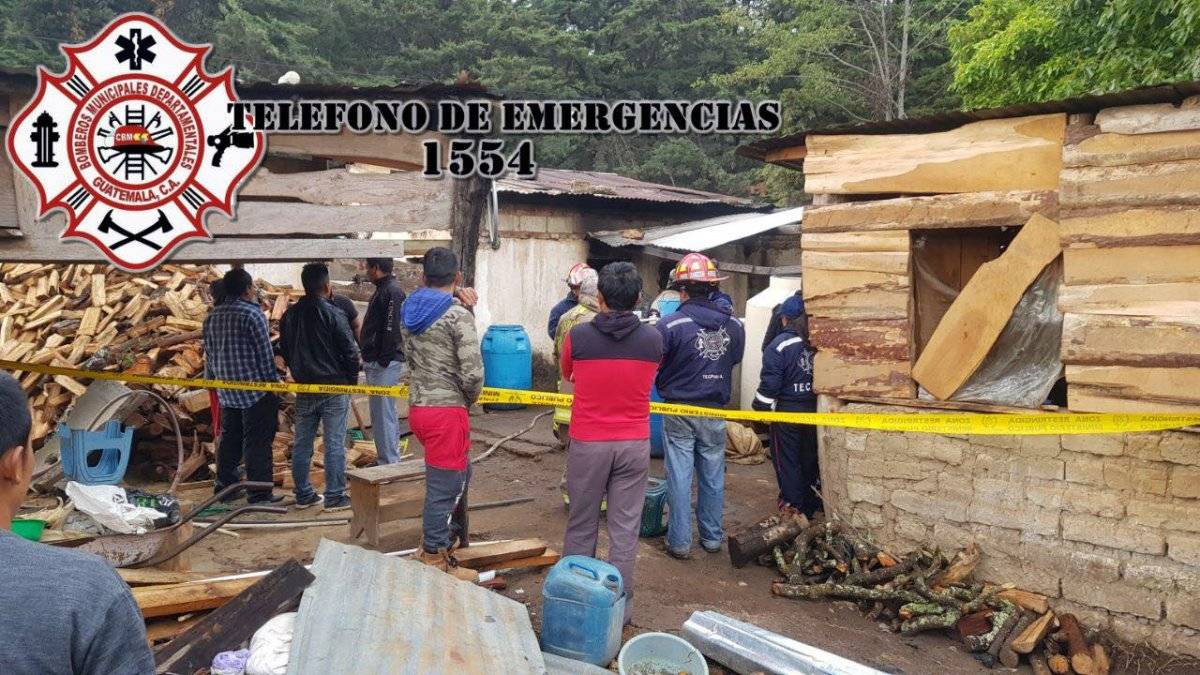 bebé muere en incendio en Chimaltenango