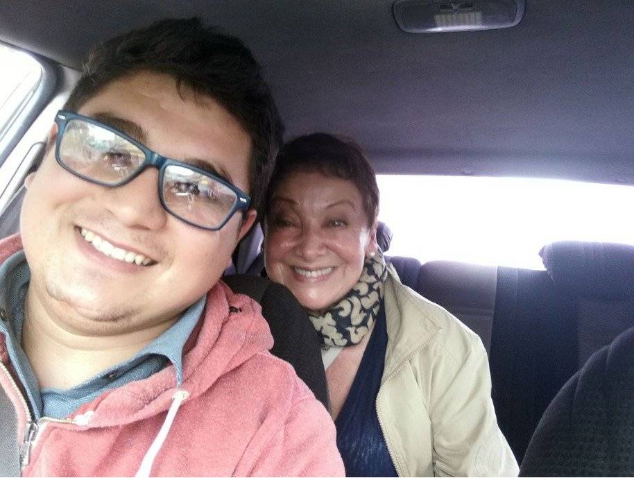 Eduardo Toloza Gómez con Gloria Benavides