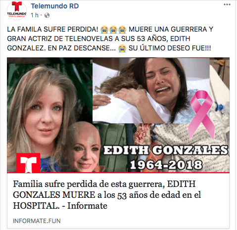 Telemundo noticia falsa