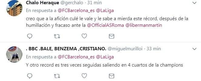 Comentarios de aficionados de Barcelona