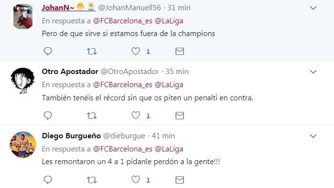 Comentarios de aficionados del Barcelona