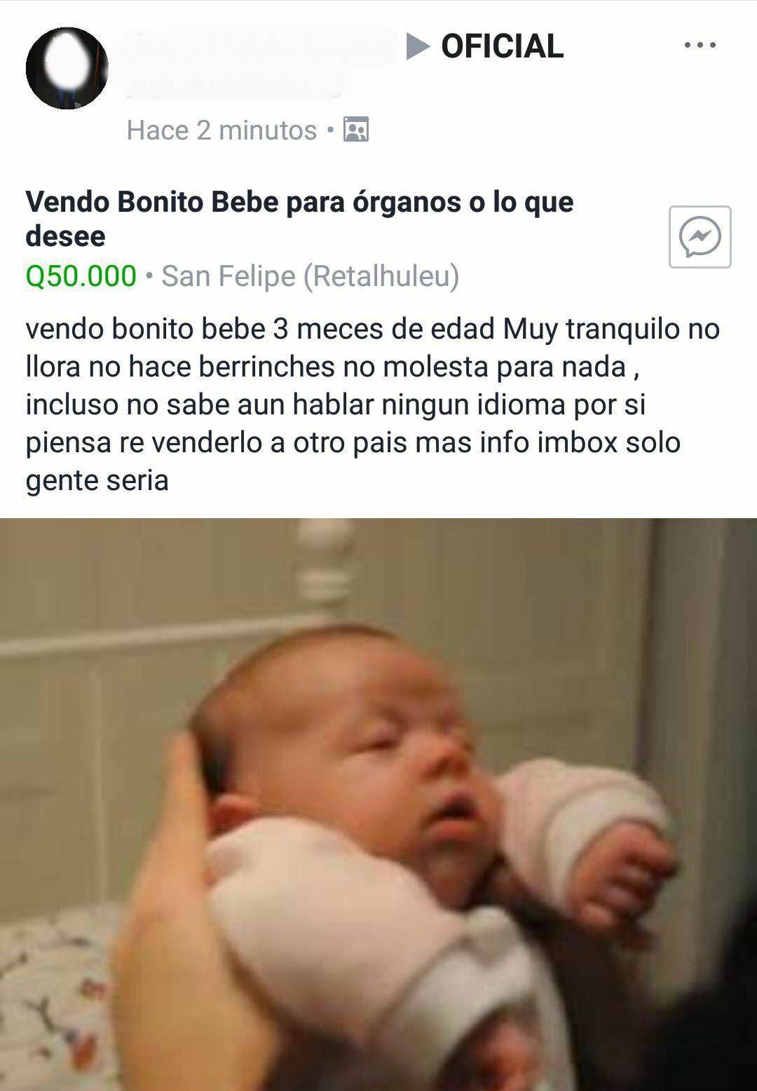 Denuncia en Facebook