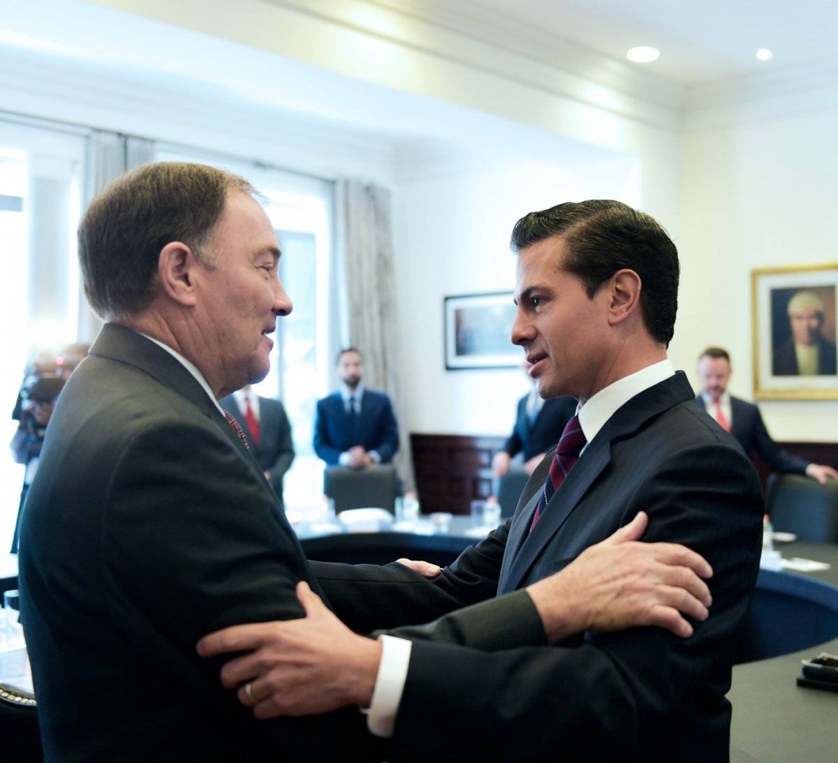 Gary Herbert Utah con Peña Nieto