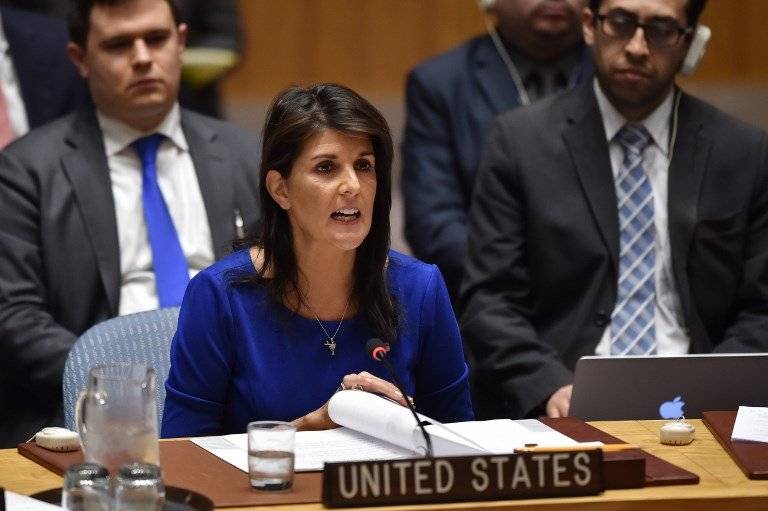 Nikki Haley, embajadora de Estados Unidos ante la ONU