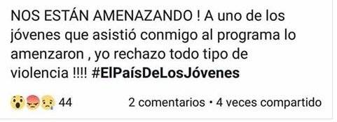 Amenazas a panelista