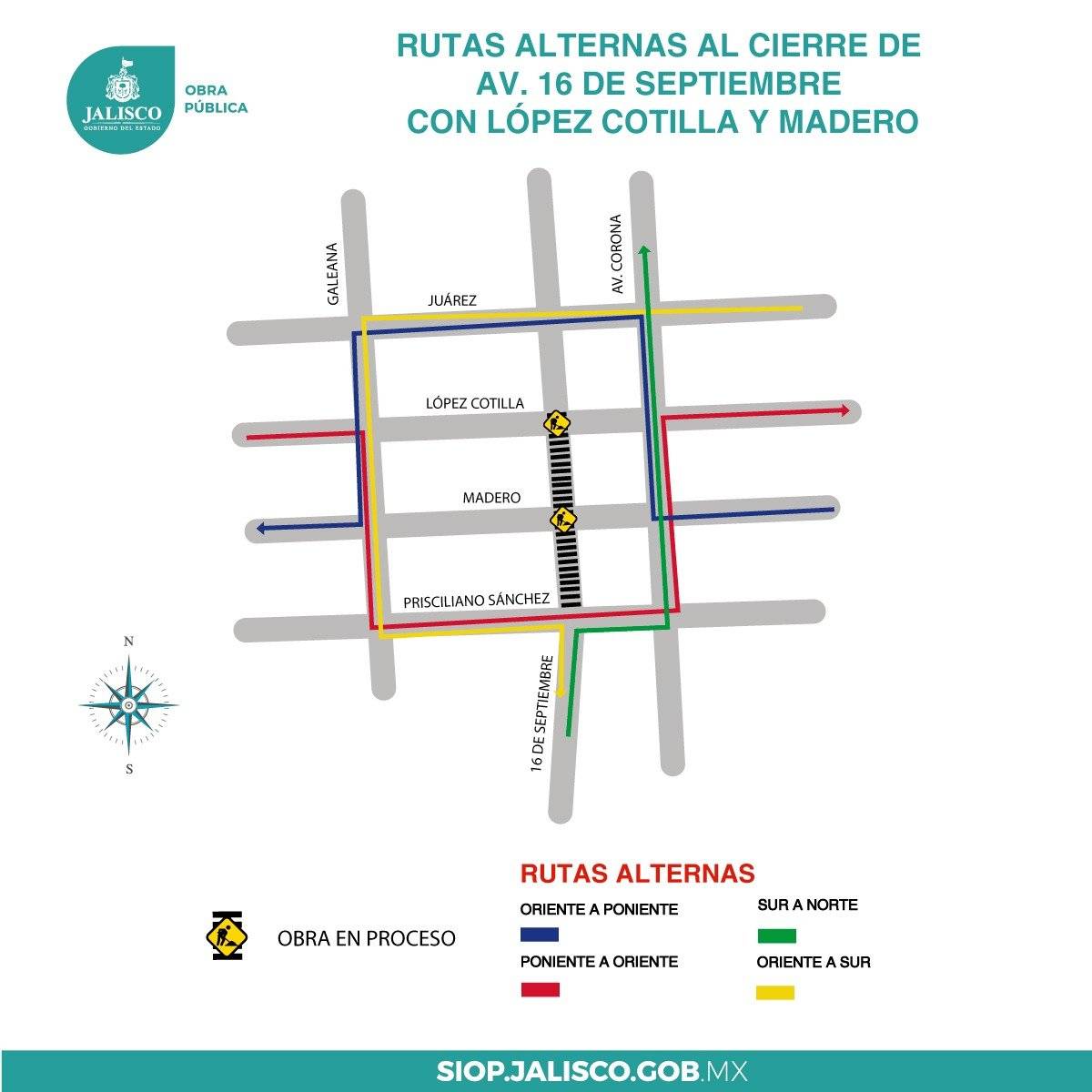 Anuncian más cierres en el Centro por obras del Paseo Alcalde