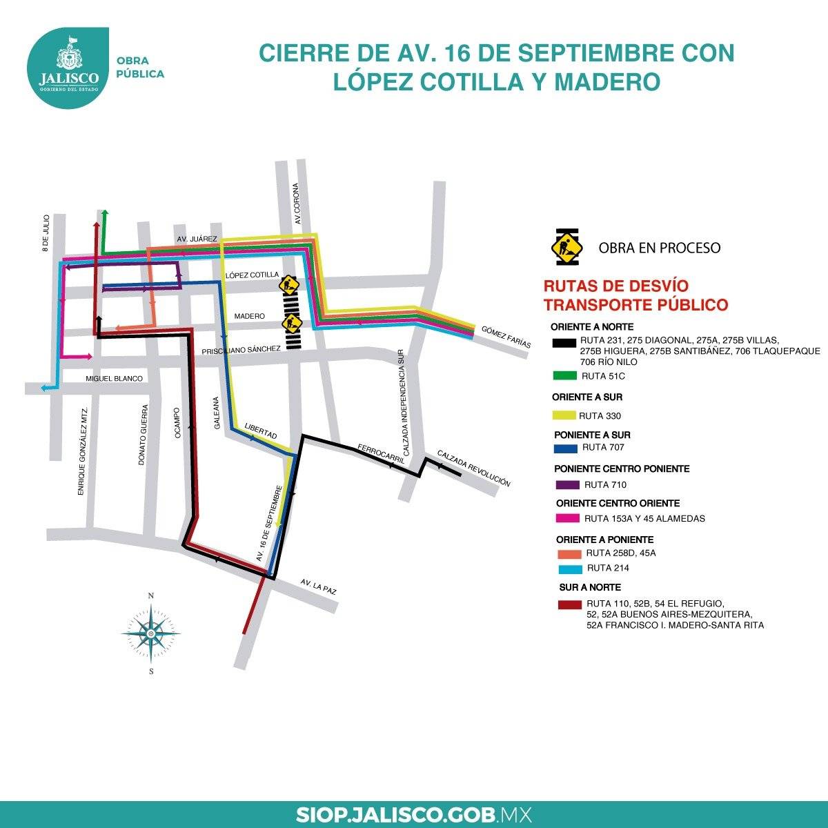 Anuncian más cierres en el Centro por obras del Paseo Alcalde