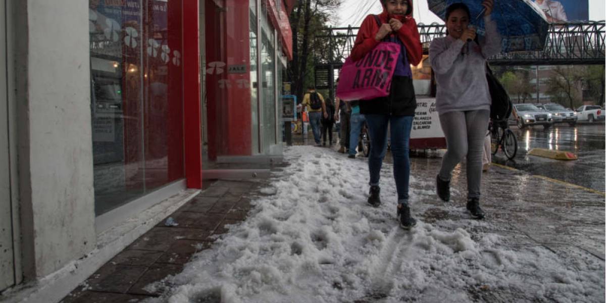Alerta por granizo en 9 delegaciones para esta noche
